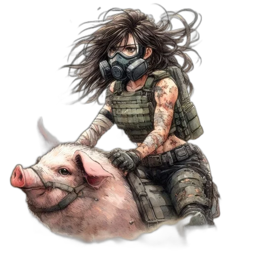 weapon, animal, concept art, cyberpunk transparent PNG cut-out
