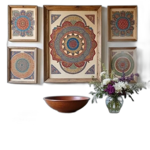 jewelry, furniture, earth tones, colorful transparent PNG cut-out