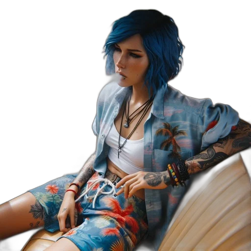 dress, jacket, jewelry, hair transparent PNG cut-out