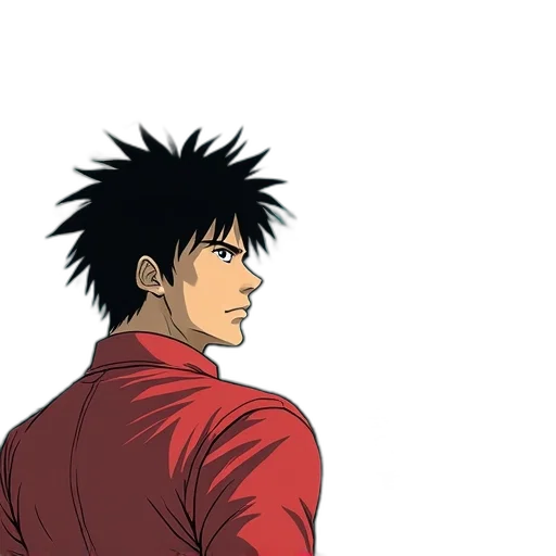 jacket, face, hair, staff transparent PNG cut-out