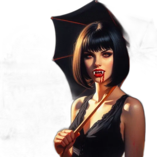 staff, umbrella, comic book art, concept art transparent PNG cut-out