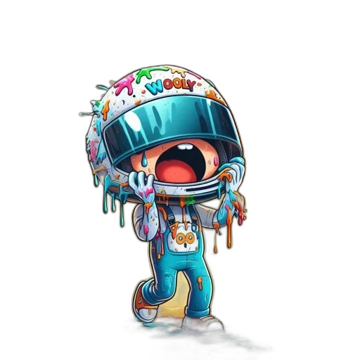 robot, staff, crown, concept art transparent PNG cut-out