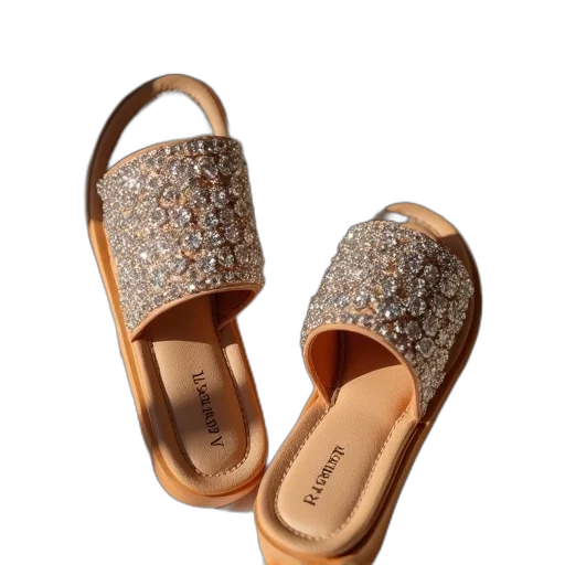 shoes, sandals, slippers, diamond transparent PNG cut-out