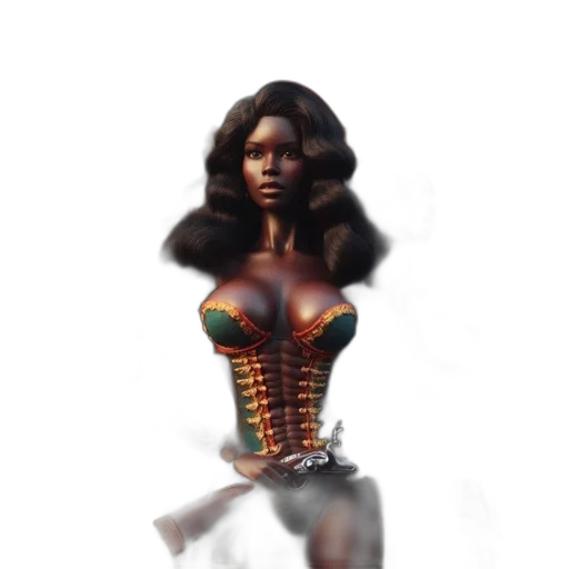 dress, fantasy art, concept art, 3d render transparent PNG cut-out