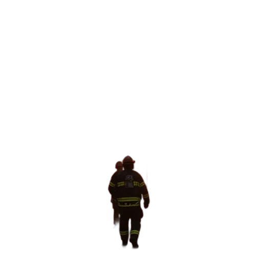 jacket, hat, staff, robot transparent PNG cut-out