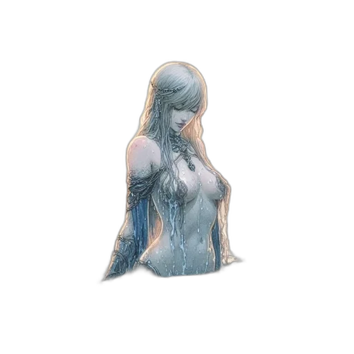 dress, robot, creature, face transparent PNG cut-out