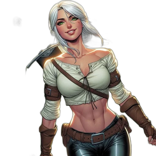 comic book art, fantasy art, concept art, cartoon transparent PNG cut-out