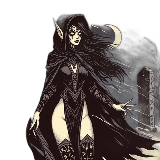 dress, fantasy art, concept art, comic book art transparent PNG cut-out