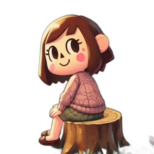 dress, staff, creature, animal transparent PNG cut-out