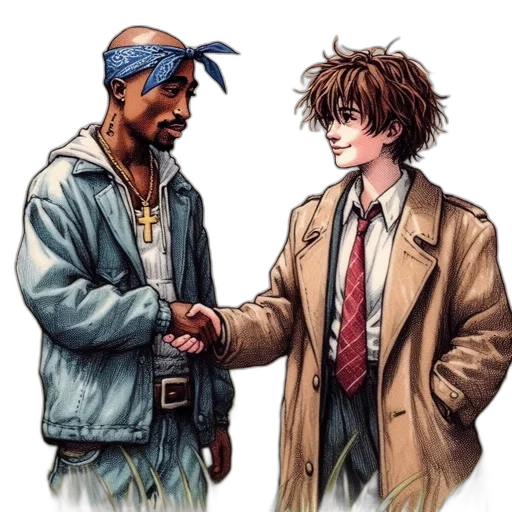 jacket, concept art, comic book art, anime transparent PNG cut-out