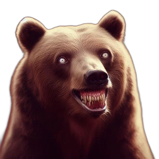 animal, face, creature, photorealistic transparent PNG cut-out