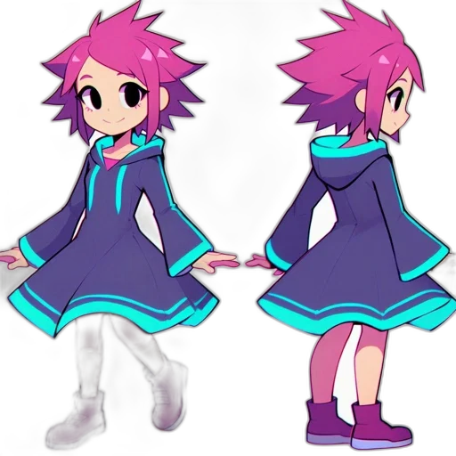 dress, jacket, creature, concept art transparent PNG cut-out