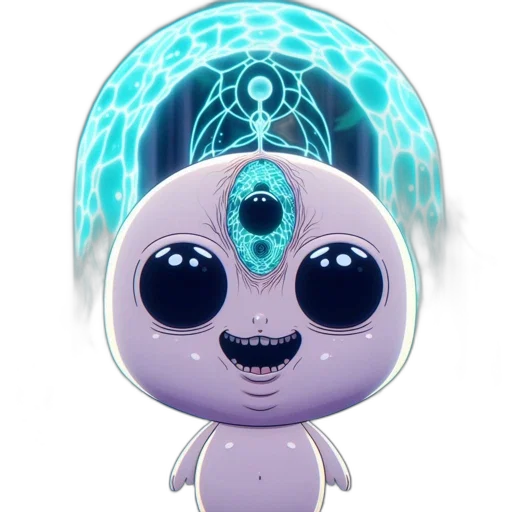 robot, mask, creature, staff transparent PNG cut-out