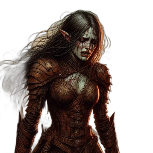 fantasy art, concept art, comic book art, photorealistic transparent PNG cut-out