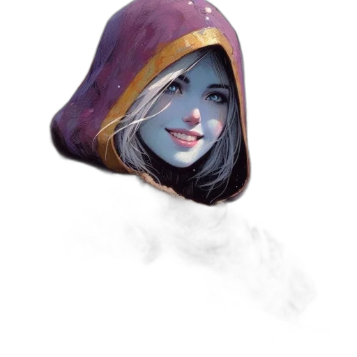 face, hat, mask, staff transparent PNG cut-out