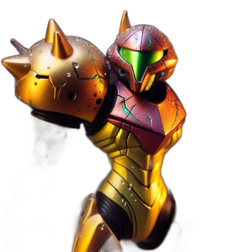 robot, weapon, concept art, 3d render transparent PNG cut-out