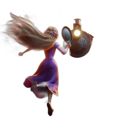hair, dress, bottle, weapon transparent PNG cut-out