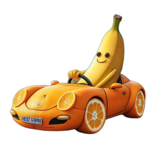 car, animal, food, weapon transparent PNG cut-out