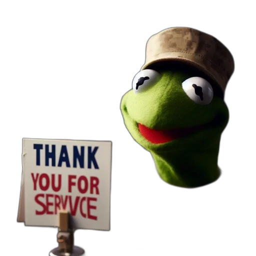 staff, hat, robot, 3d render transparent PNG cut-out