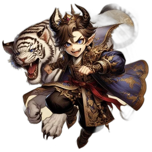 animal, staff, dragon, weapon transparent PNG cut-out