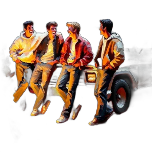 jacket, car, concept art, 3d render transparent PNG cut-out
