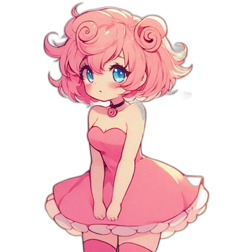 dress, creature, staff, crown transparent PNG cut-out