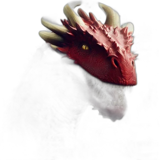 dragon, animal, creature, mask transparent PNG cut-out