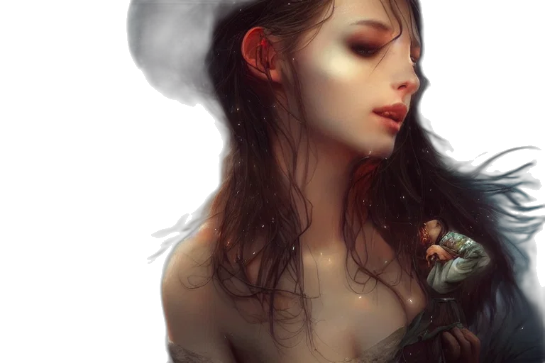 face, dragon, jewelry, fantasy art transparent PNG cut-out