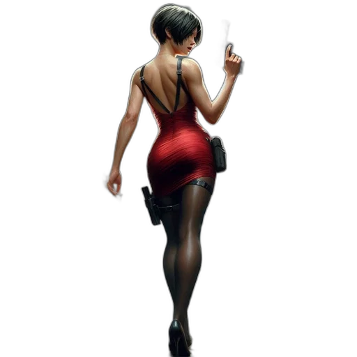 dress, staff, weapon, concept art transparent PNG cut-out