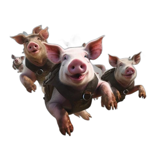 animal, 3d render, concept art, photorealistic transparent PNG cut-out