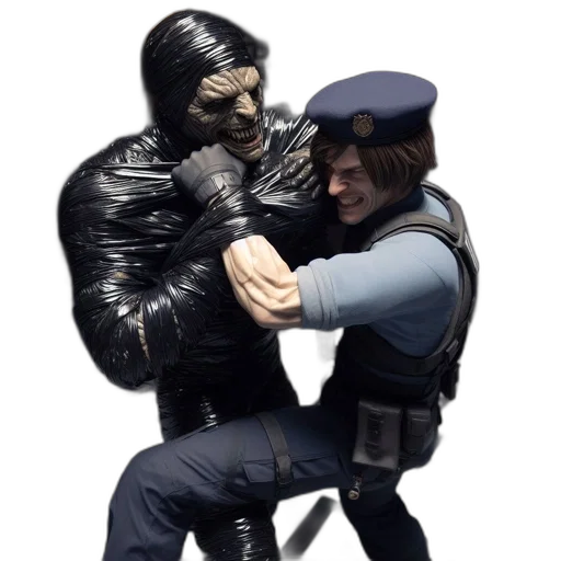 weapon, jacket, 3d render, concept art transparent PNG cut-out