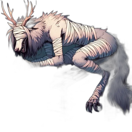 creature, animal, dragon, staff transparent PNG cut-out