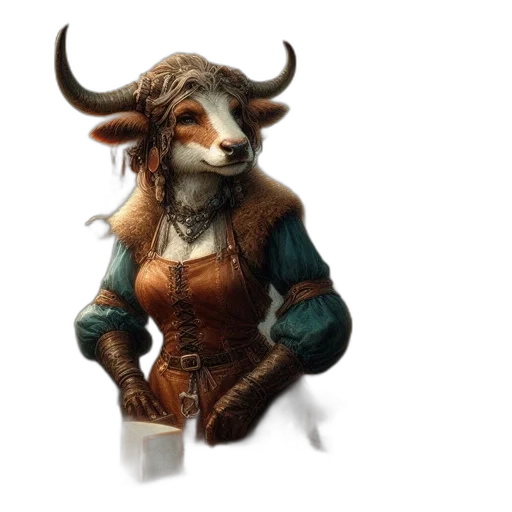 animal, fantasy art, concept art, 3d render transparent PNG cut-out