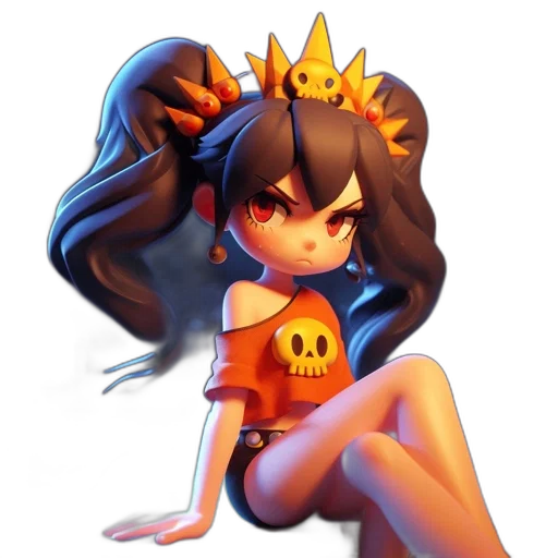crown, concept art, pixel art, 3d render transparent PNG cut-out