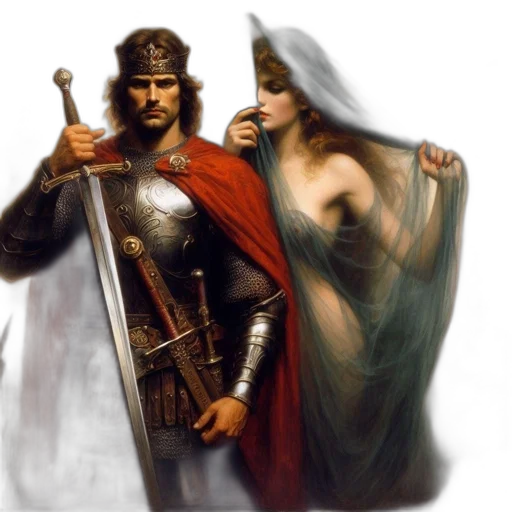 sword, fantasy art, concept art, photorealistic transparent PNG cut-out