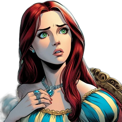 jewelry, comic book art, fantasy art, concept art transparent PNG cut-out