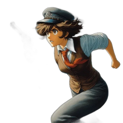staff, hat, weapon, dress transparent PNG cut-out