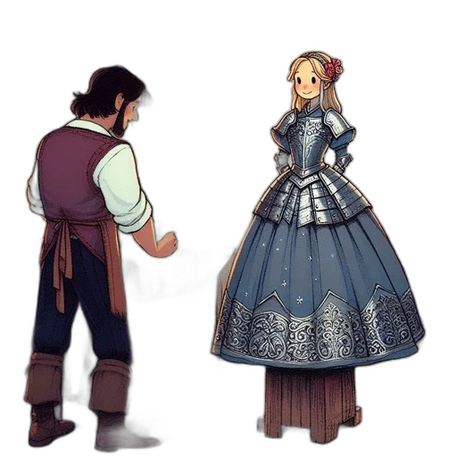 dress, concept art, fantasy art, pixel art transparent PNG cut-out
