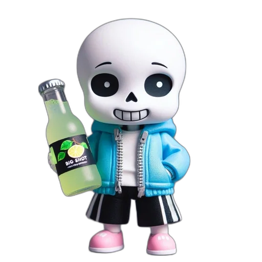 bottle, jacket, robot, creature transparent PNG cut-out