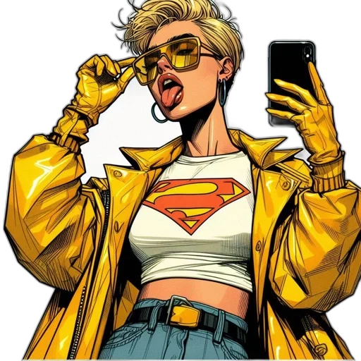 jacket, jewelry, comic book art, concept art transparent PNG cut-out