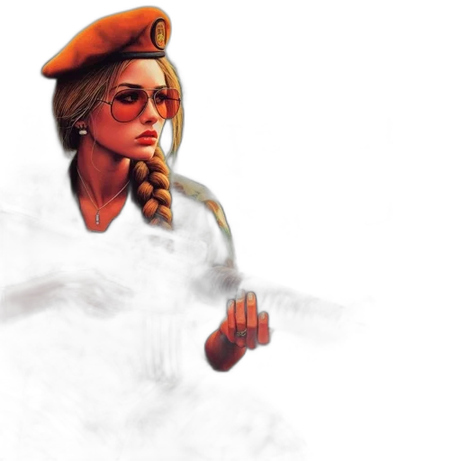 staff, hat, face, weapon transparent PNG cut-out