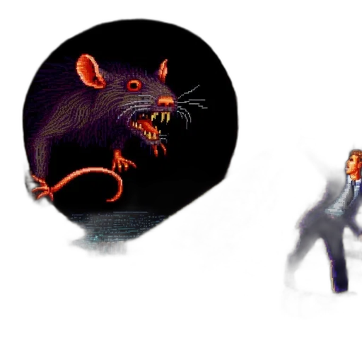 creature, animal, concept art, pixel art transparent PNG cut-out