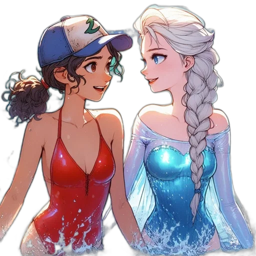 dress, comic book art, concept art, pixel art transparent PNG cut-out