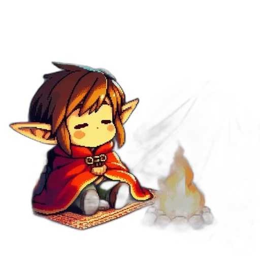 staff, dragon, pixel art, concept art transparent PNG cut-out