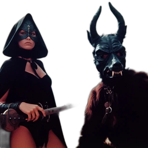 mask, staff, concept art, fantasy art transparent PNG cut-out