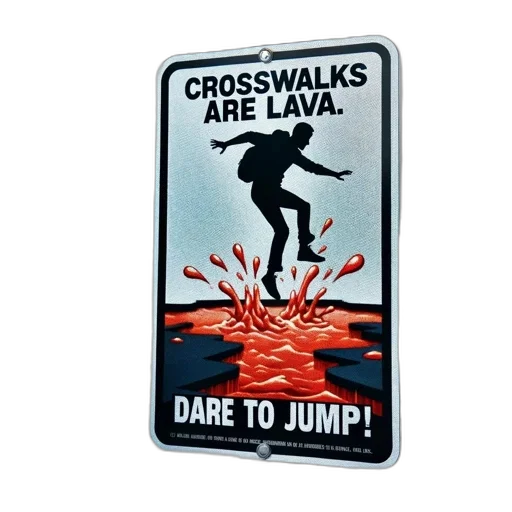 sign, graphic, person, jumping transparent PNG cut-out