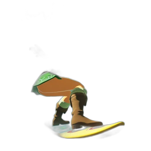 shoes, staff, hat, weapon transparent PNG cut-out