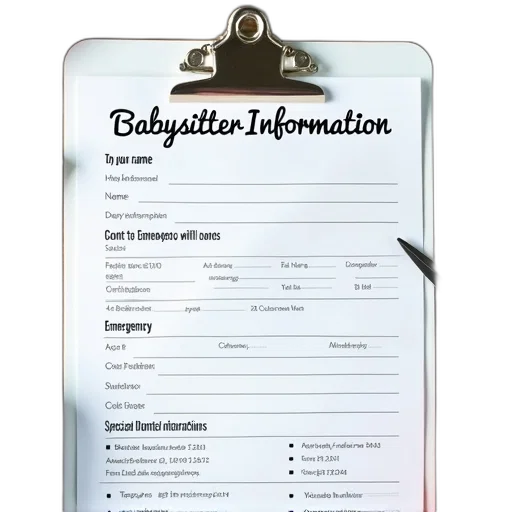 white, clipboard, babysitter, information transparent PNG cut-out