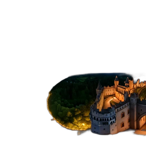 crown, building, jewelry, 3d render transparent PNG cut-out