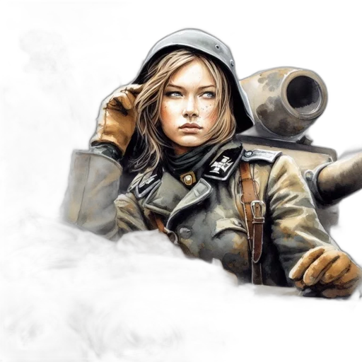 weapon, jacket, face, concept art transparent PNG cut-out
